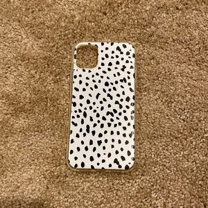 iphone 11 case black and white spotted